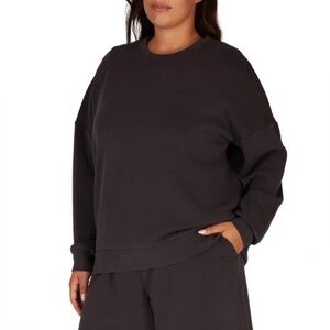 Lazypants Sueded Sweatshirt XL Charcoal Gray NWT